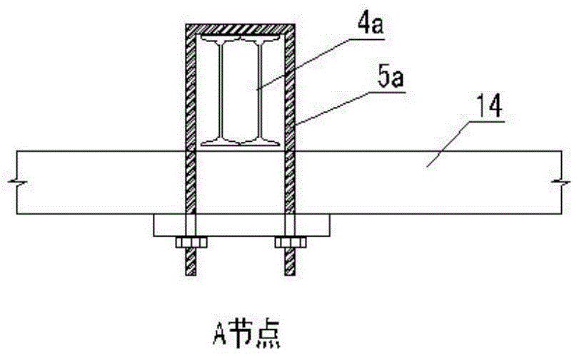 Construction method and facilities of steel trestle bridge with percussion drilling limit hole implantation combined with crawler crane