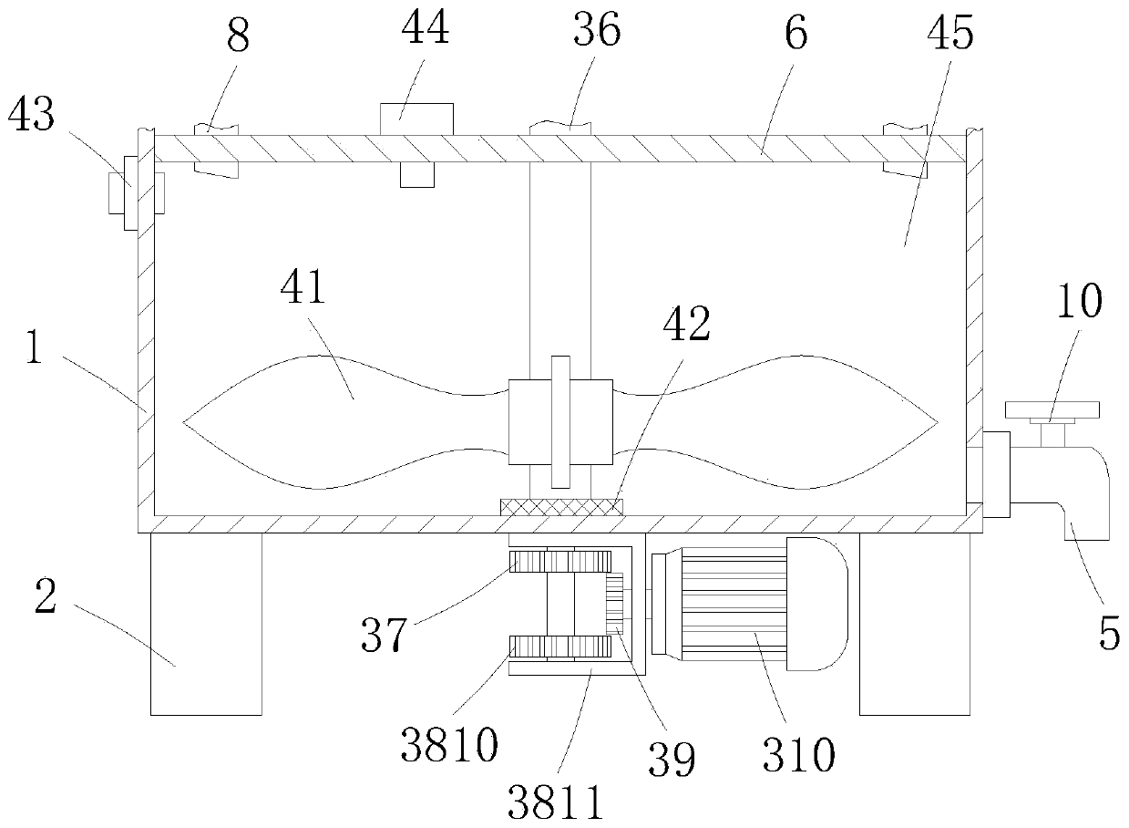 Stirring device for processing high-performance anticorrosive and antirust ship coating