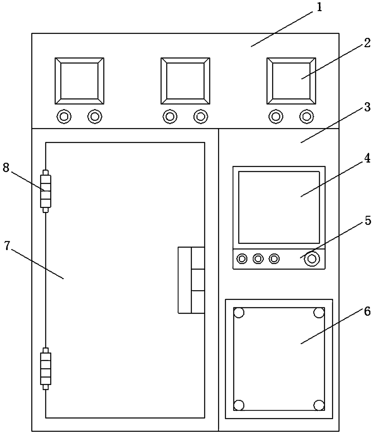 A special panel for high and low voltage cabinets with automatic heat dissipation and moisture protection