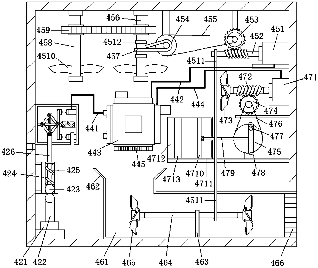 A special panel for high and low voltage cabinets with automatic heat dissipation and moisture protection