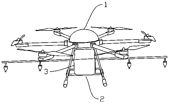 On-line pesticide mixing plant protection unmanned aerial vehicle and control system thereof