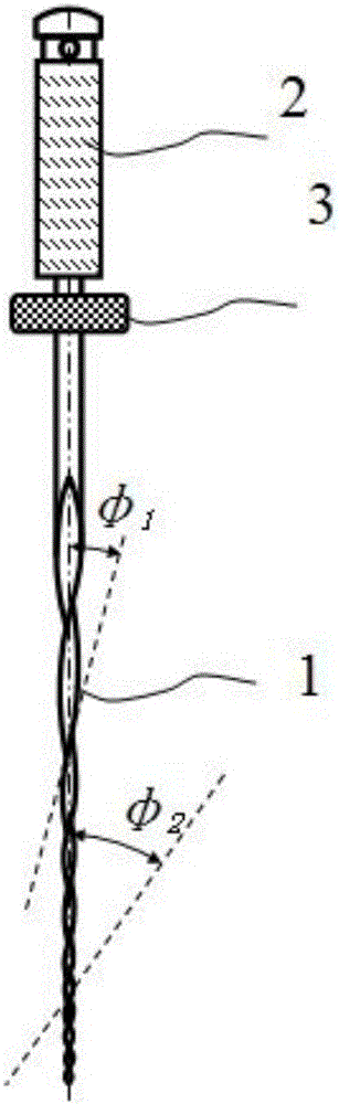 Nickel-titanium alloy gradient flexible root canal file and manufacturing method thereof