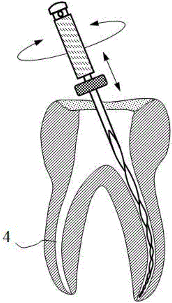 Nickel-titanium alloy gradient flexible root canal file and manufacturing method thereof