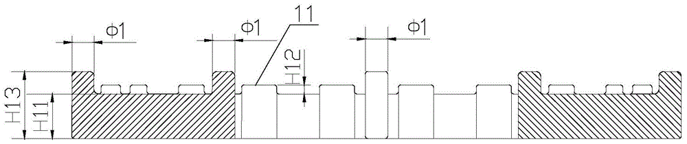 A tooling used for carburizing process of railway bearings