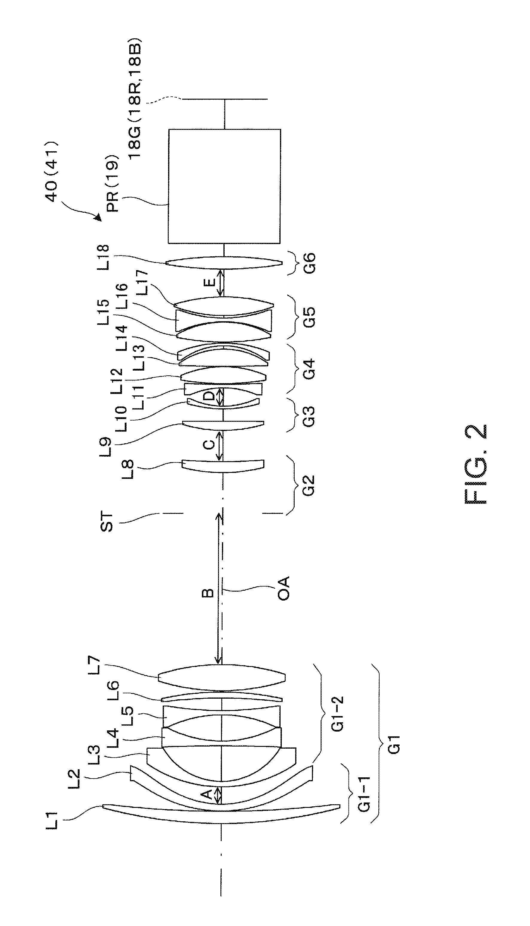 Projection system and projection-type image display apparatus