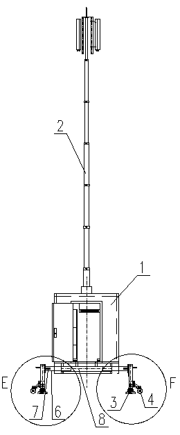 Self-unloading emergency communication base station