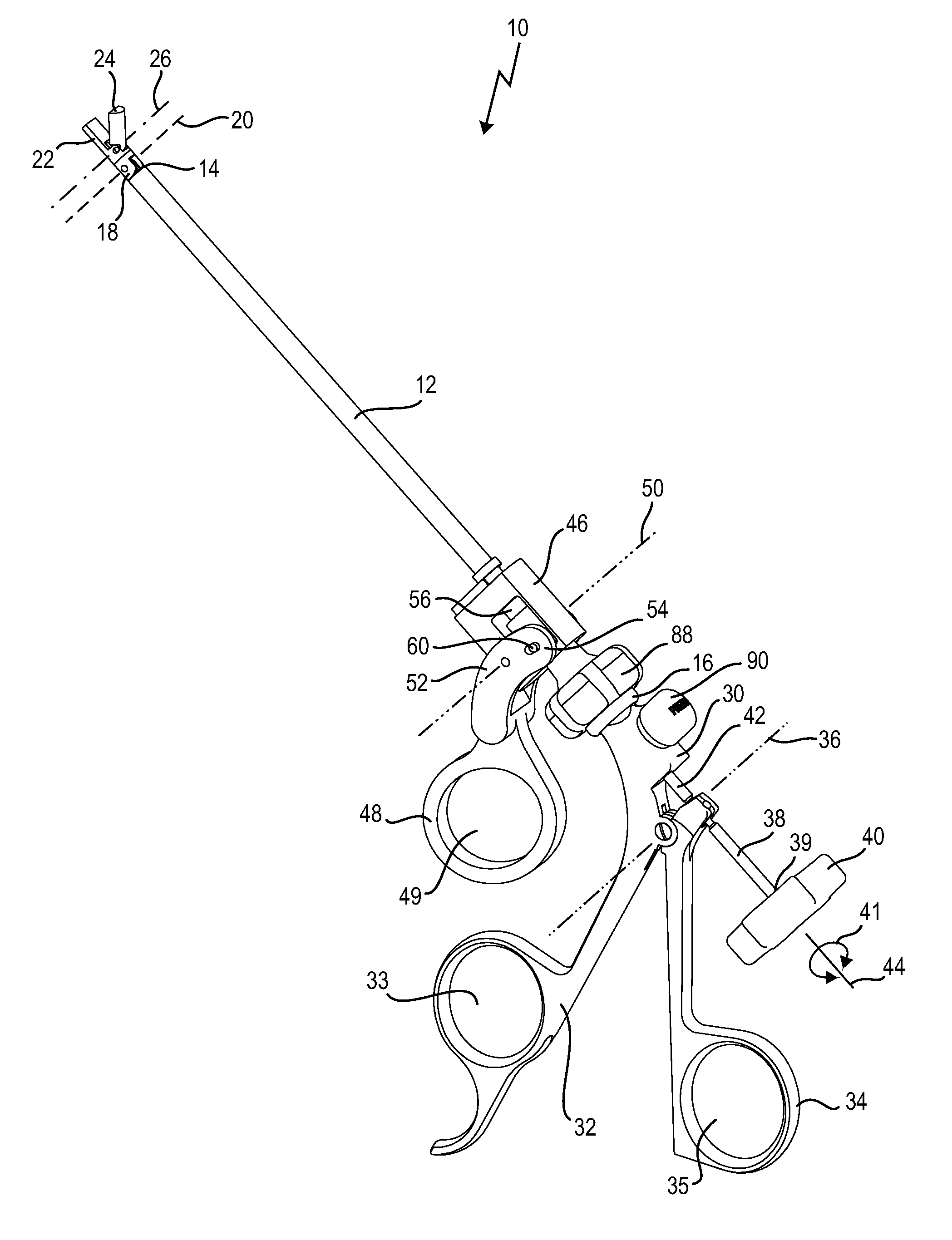 Rotable And Pivotable Medical Instrument