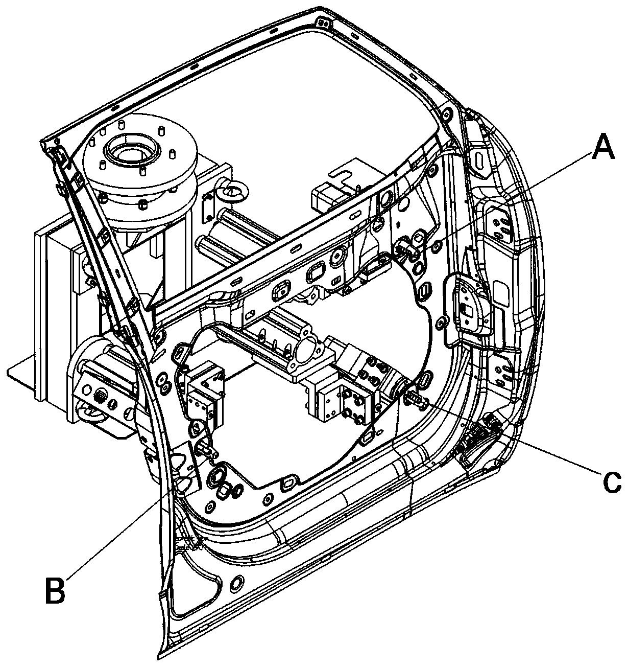 Universal gripper for vehicle door