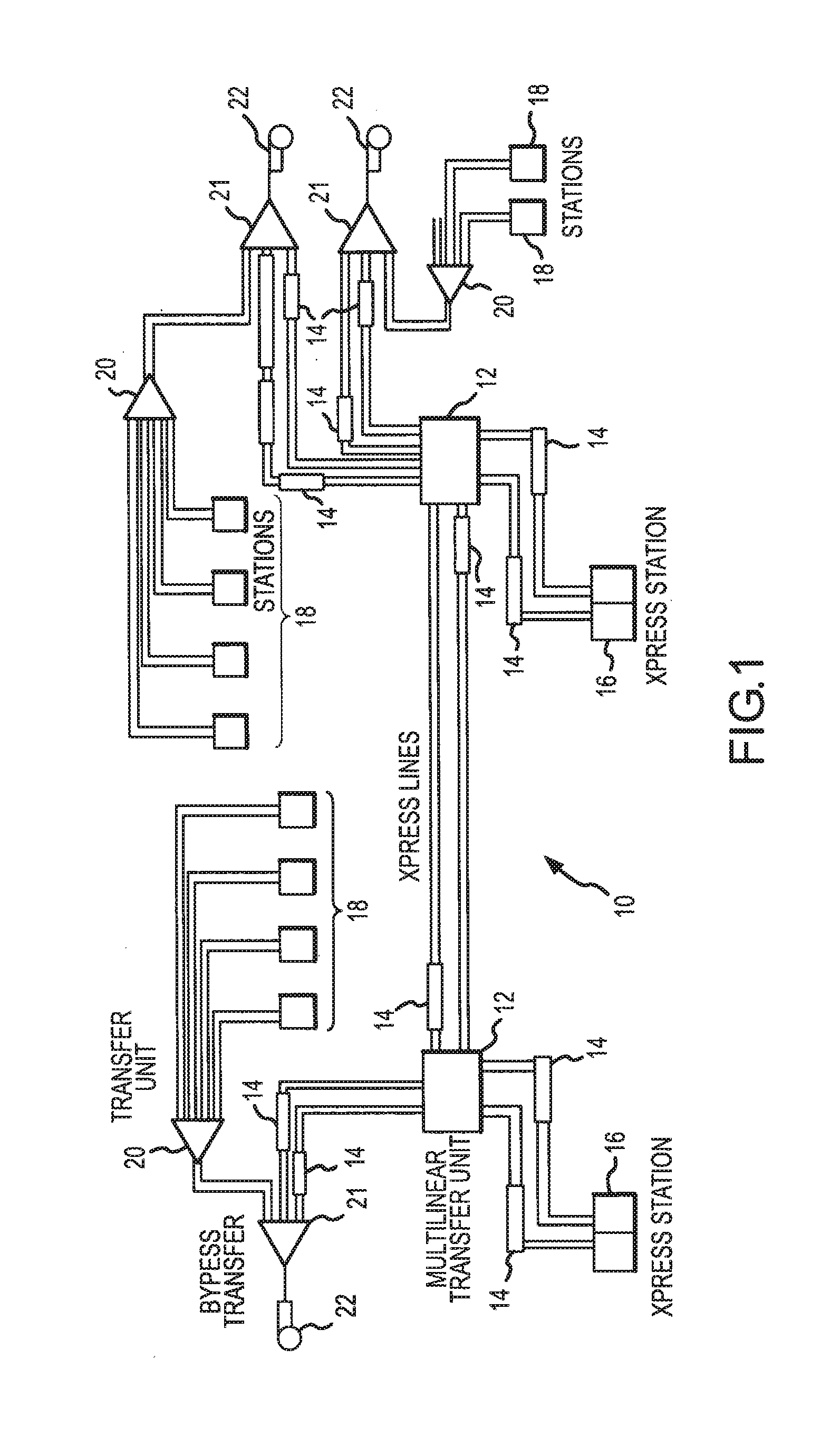 Air powered storage device for pneumatic transport system