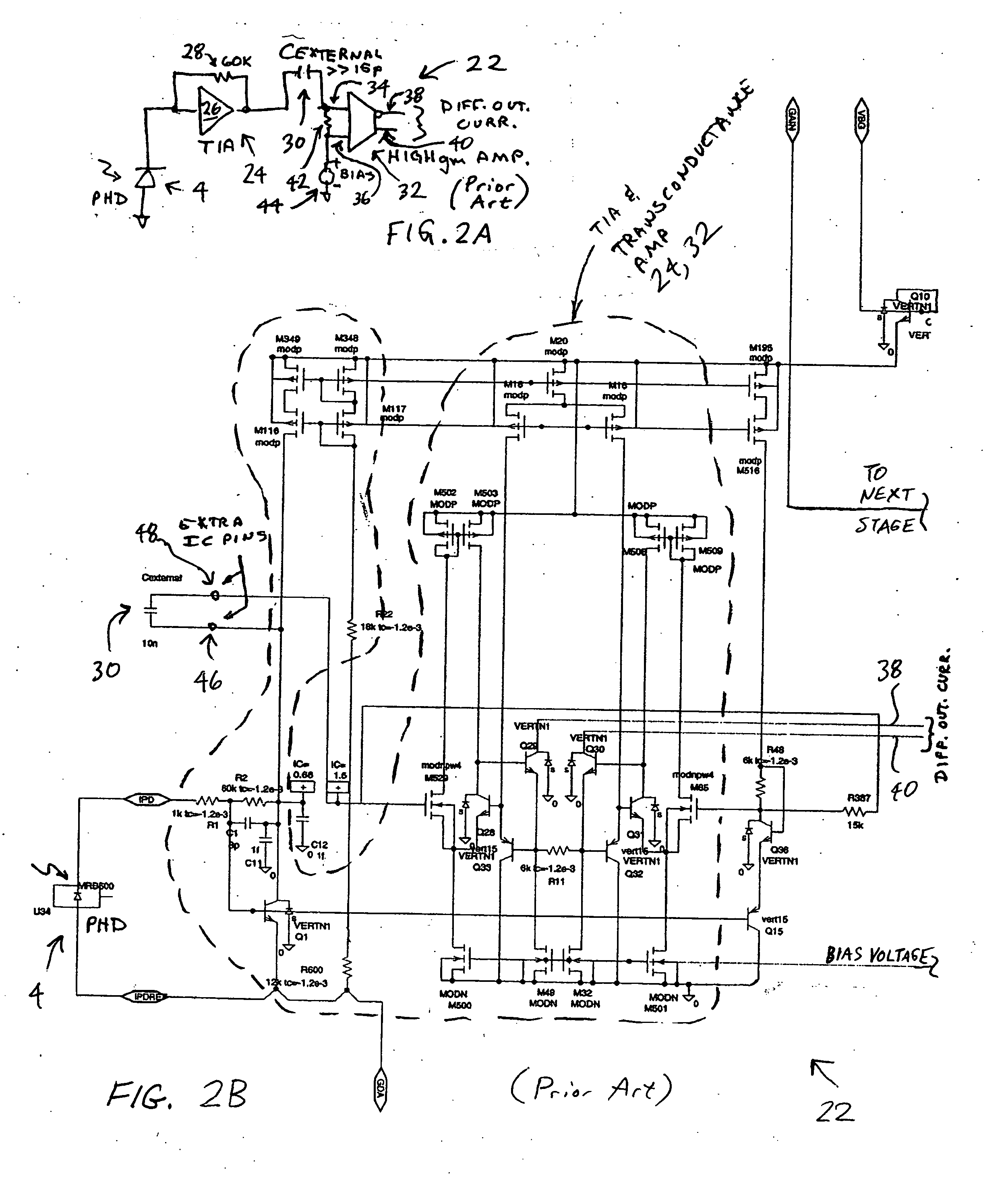 Reduced-size sensor circuit