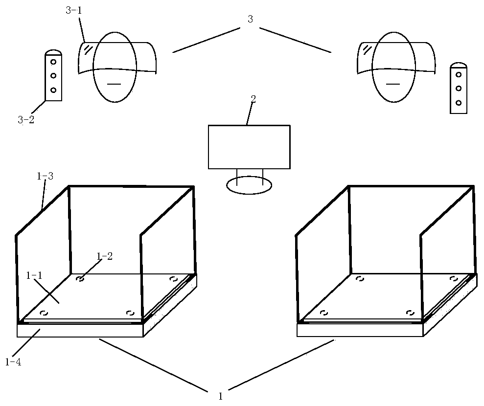 Double person interaction type human body balance ability evaluating and training system