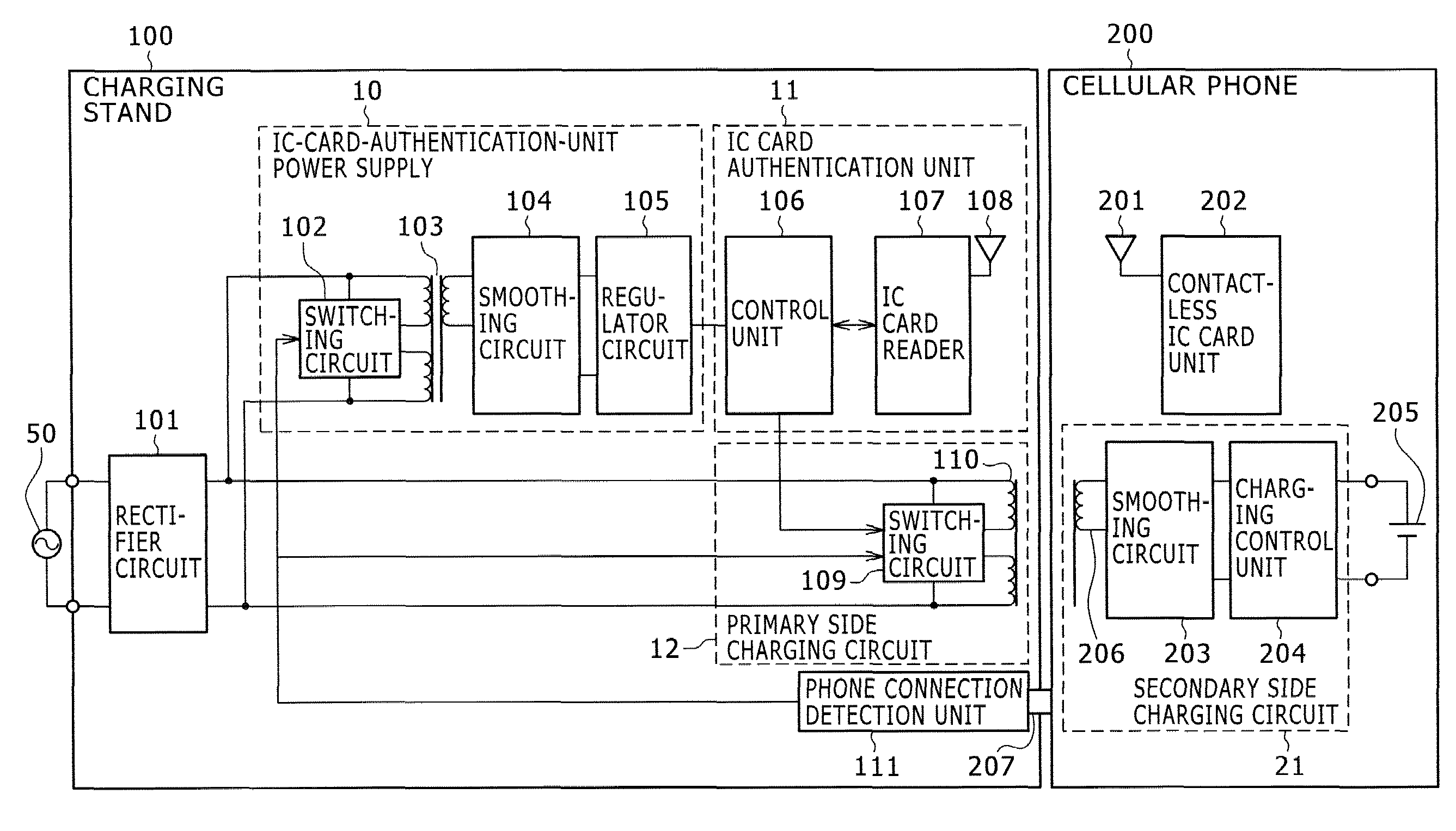 Charging apparatus and charging system