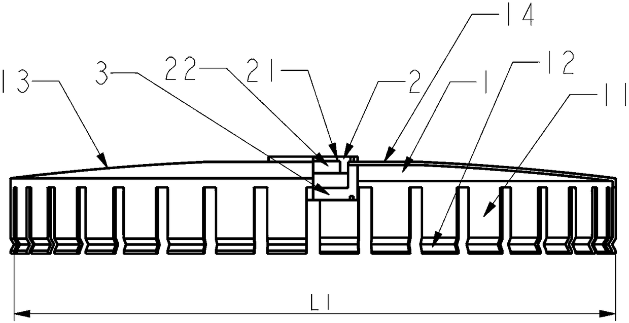 Box cover in protruding and sunken deformation