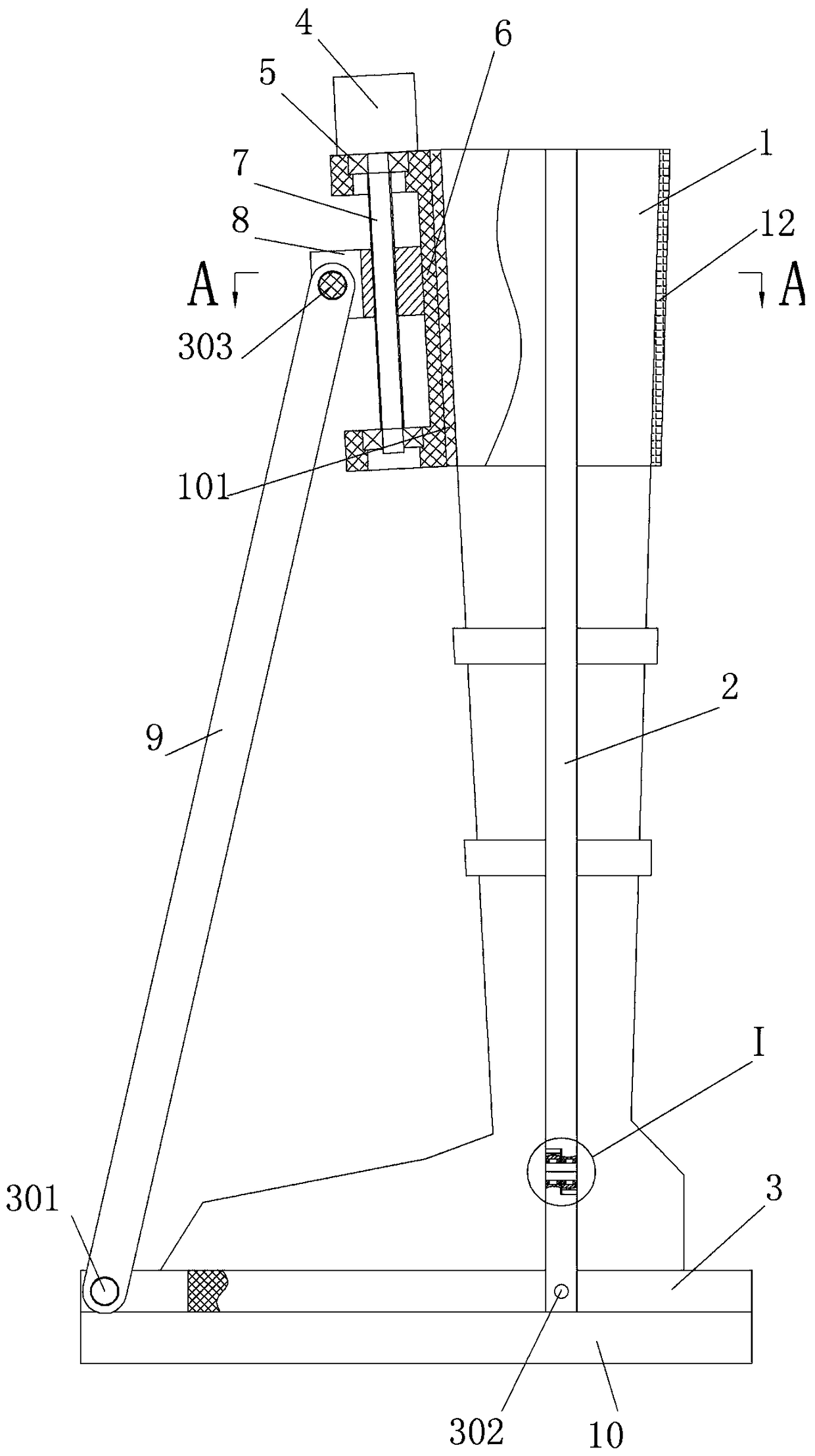 Device for automatically moving foot of patient after hip joint operation