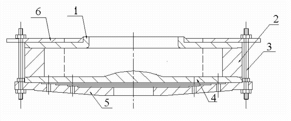 Casting mold structure and base plate applicable to medium and large-scale vertical centrifugal casting machines