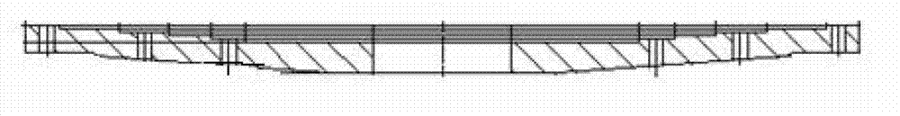 Casting mold structure and base plate applicable to medium and large-scale vertical centrifugal casting machines