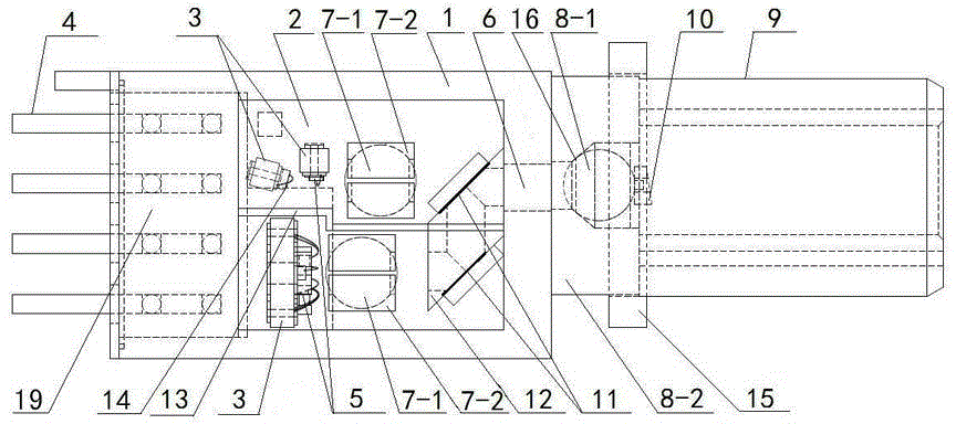 Single-fiber multidirection optical component