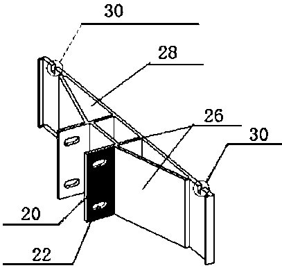 Stone curtain wall crossbeam-free suspension system