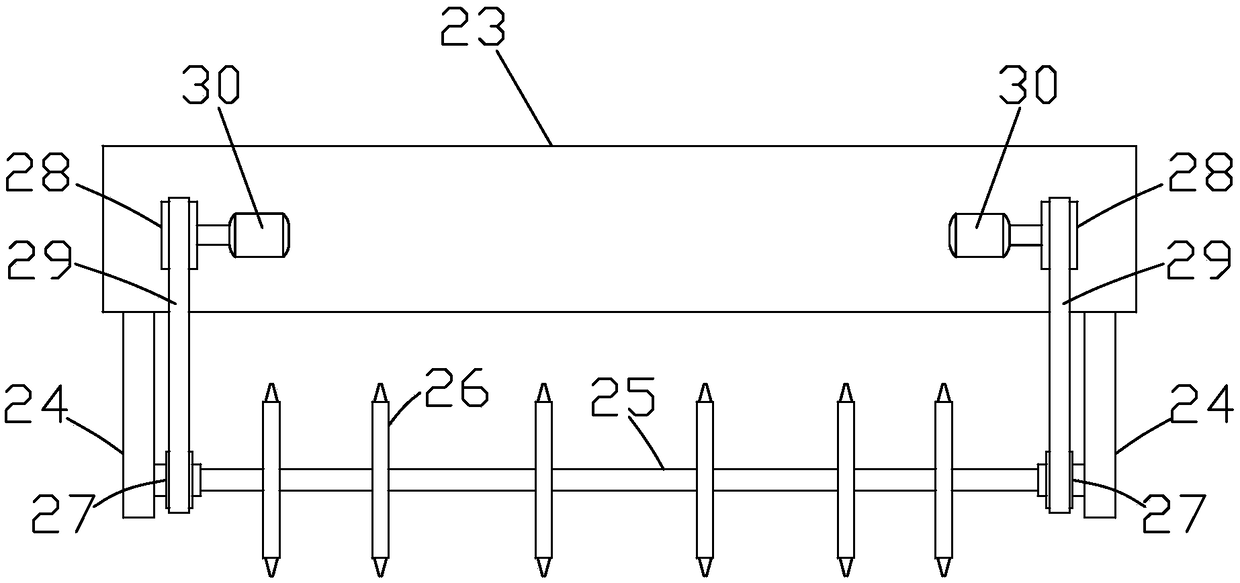 Paperboard indenting device for color printing packaging