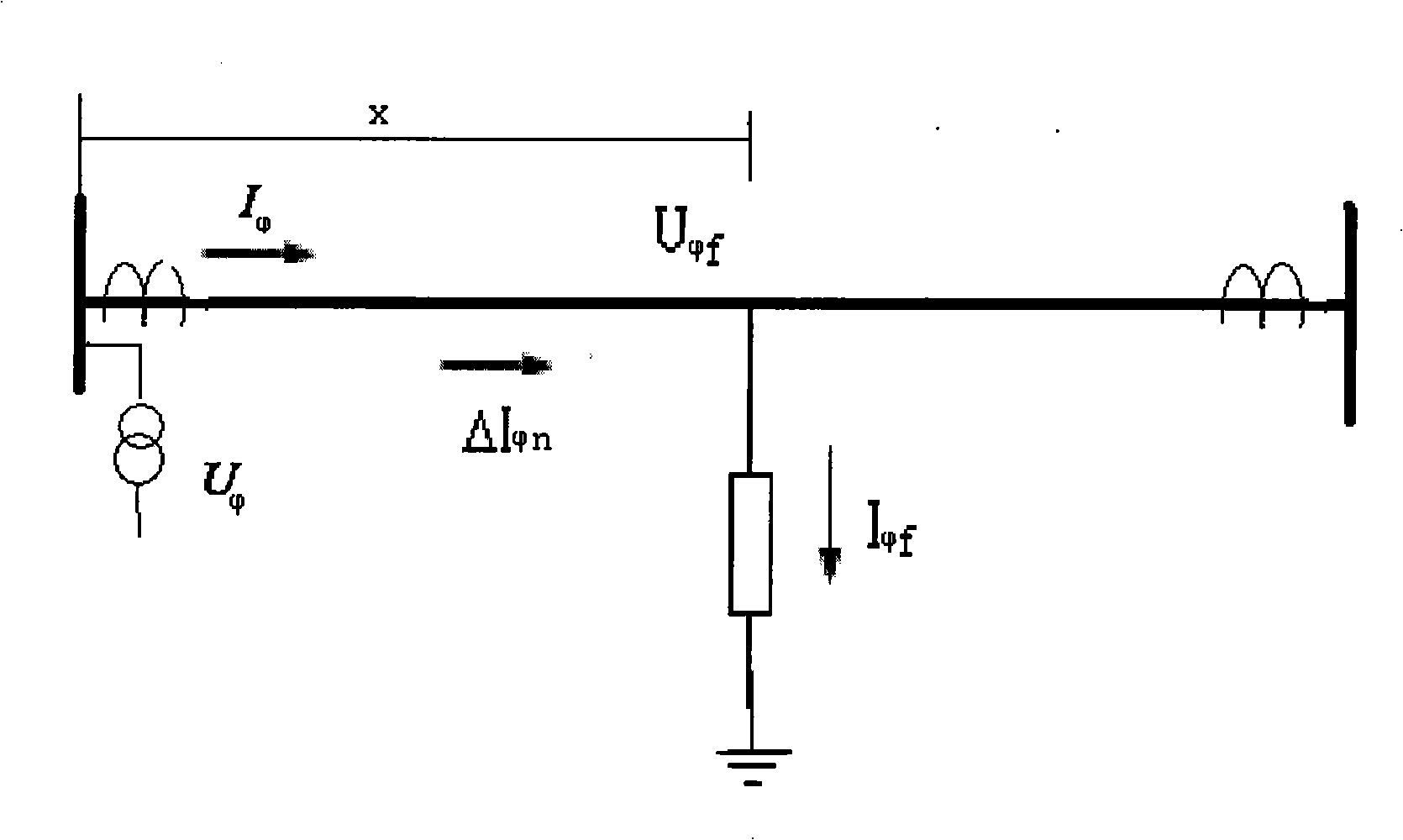 Method for implementing earthing distance measurement element