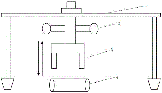 Steel coil lifting device automatic identification device and method adopting machine vision