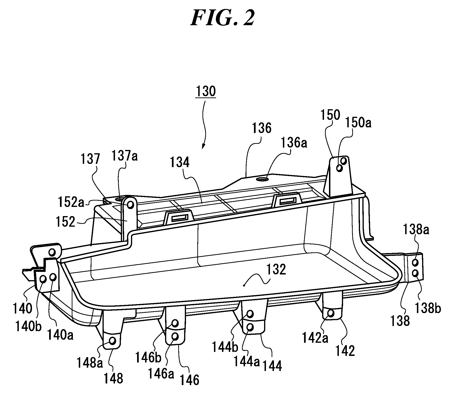 Structure of instrument panel parts