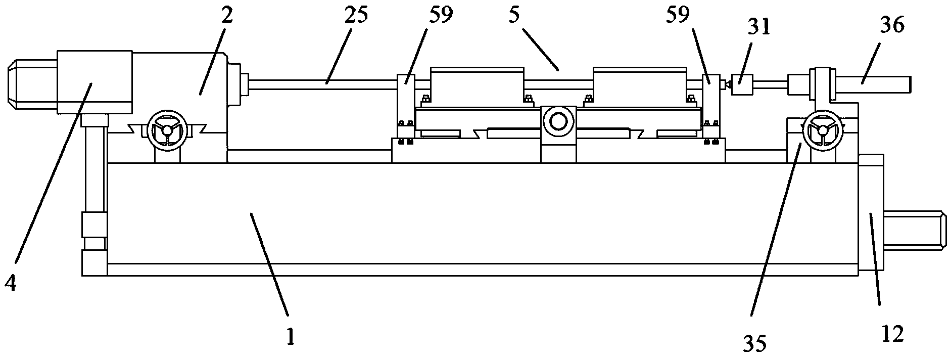 Track shoe pin hole machining equipment