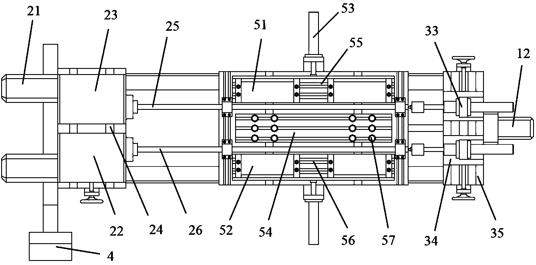 Track shoe pin hole machining equipment