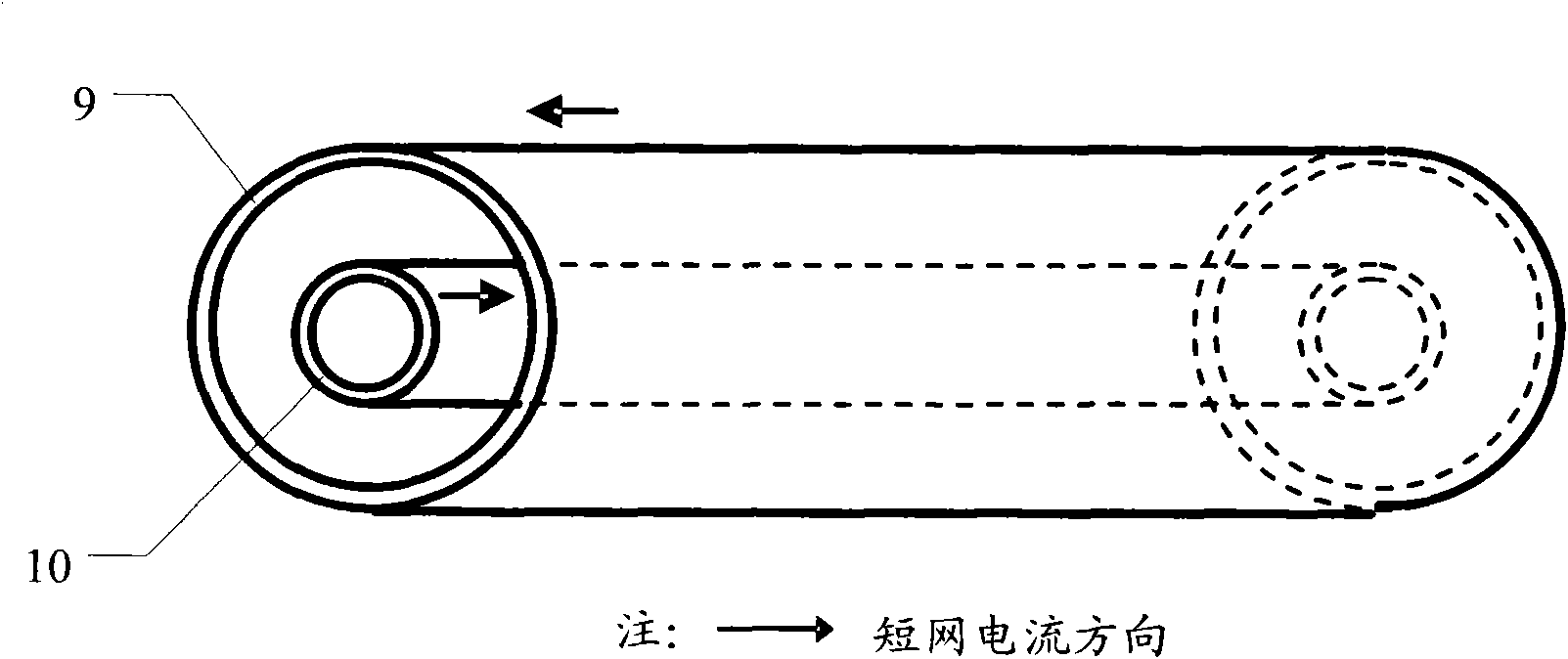 Copper tube and electric furnace energy-saving noninductive short net