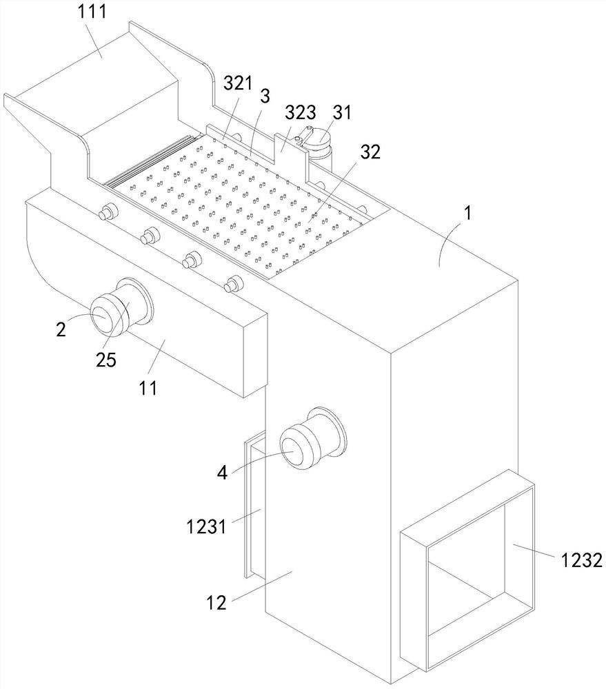 An environmental protection recycling processing device for waste electronic components