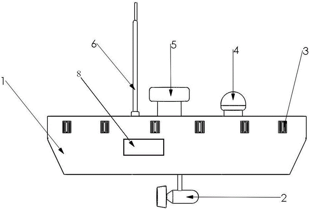 Cluster cooperative combination type unmanned boat system and control method thereof