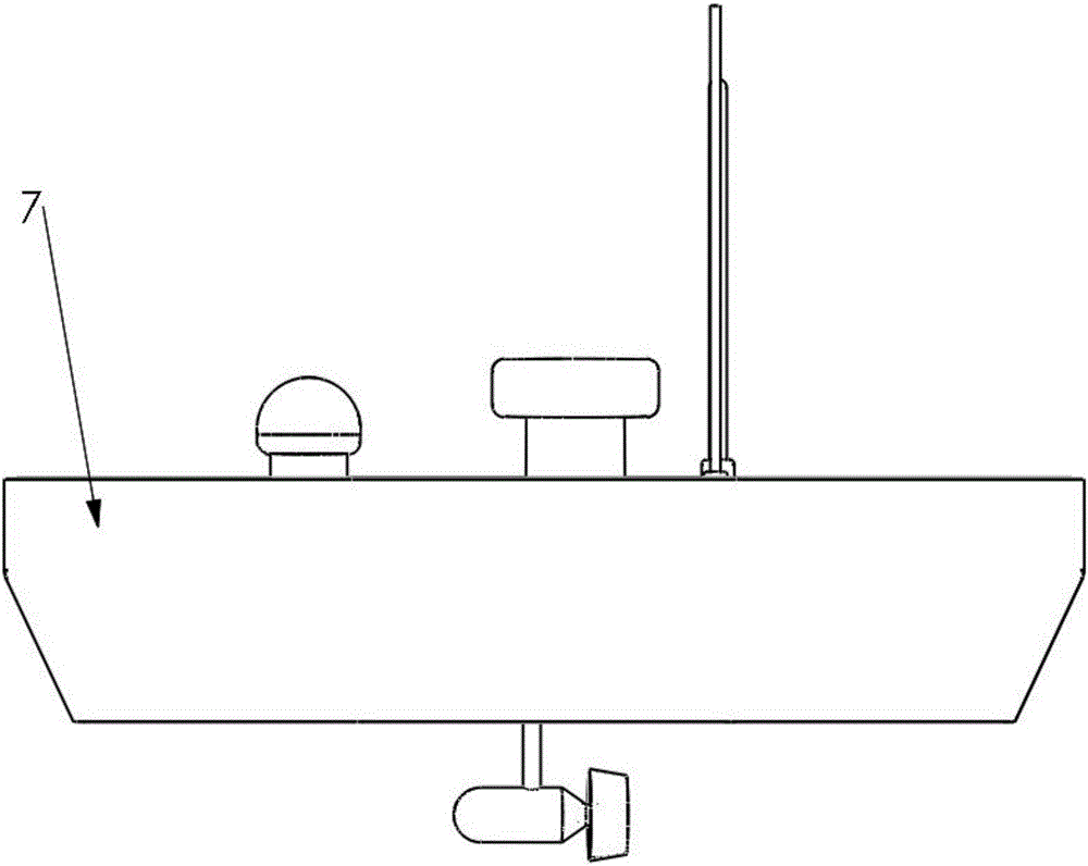 Cluster cooperative combination type unmanned boat system and control method thereof