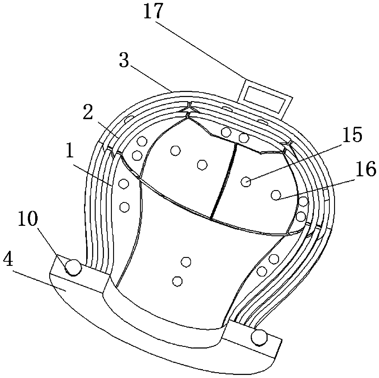 After-brain-surgery cranial nerve care device