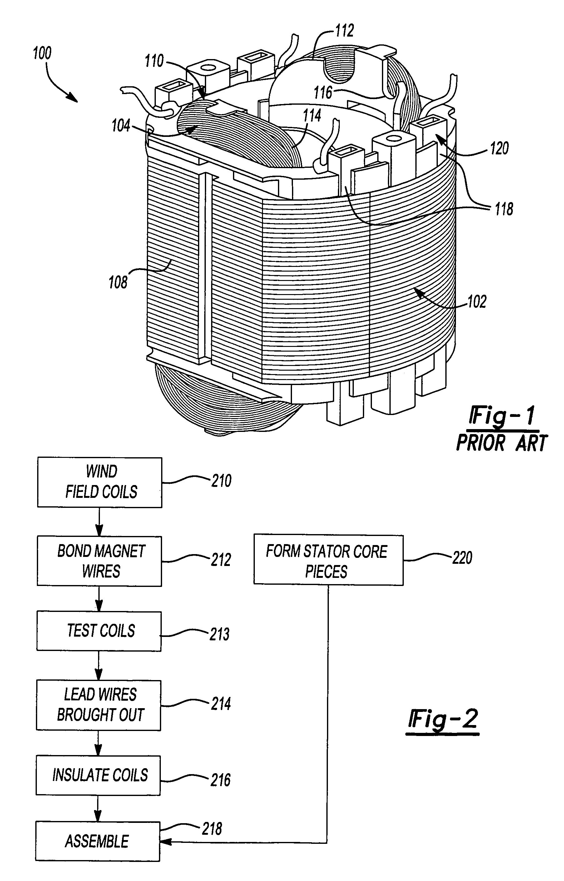 Field assemblies having pole pieces with ends that decrease in width, and methods of making same