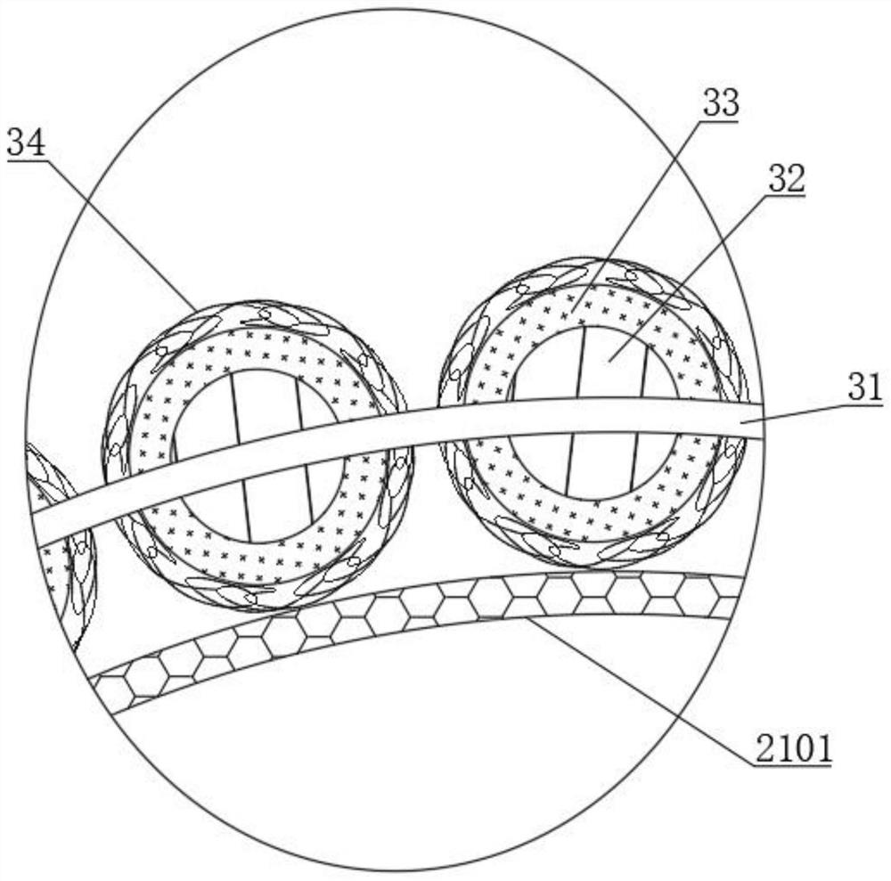 Self-circulation deoiling type oily waste gas filtering device