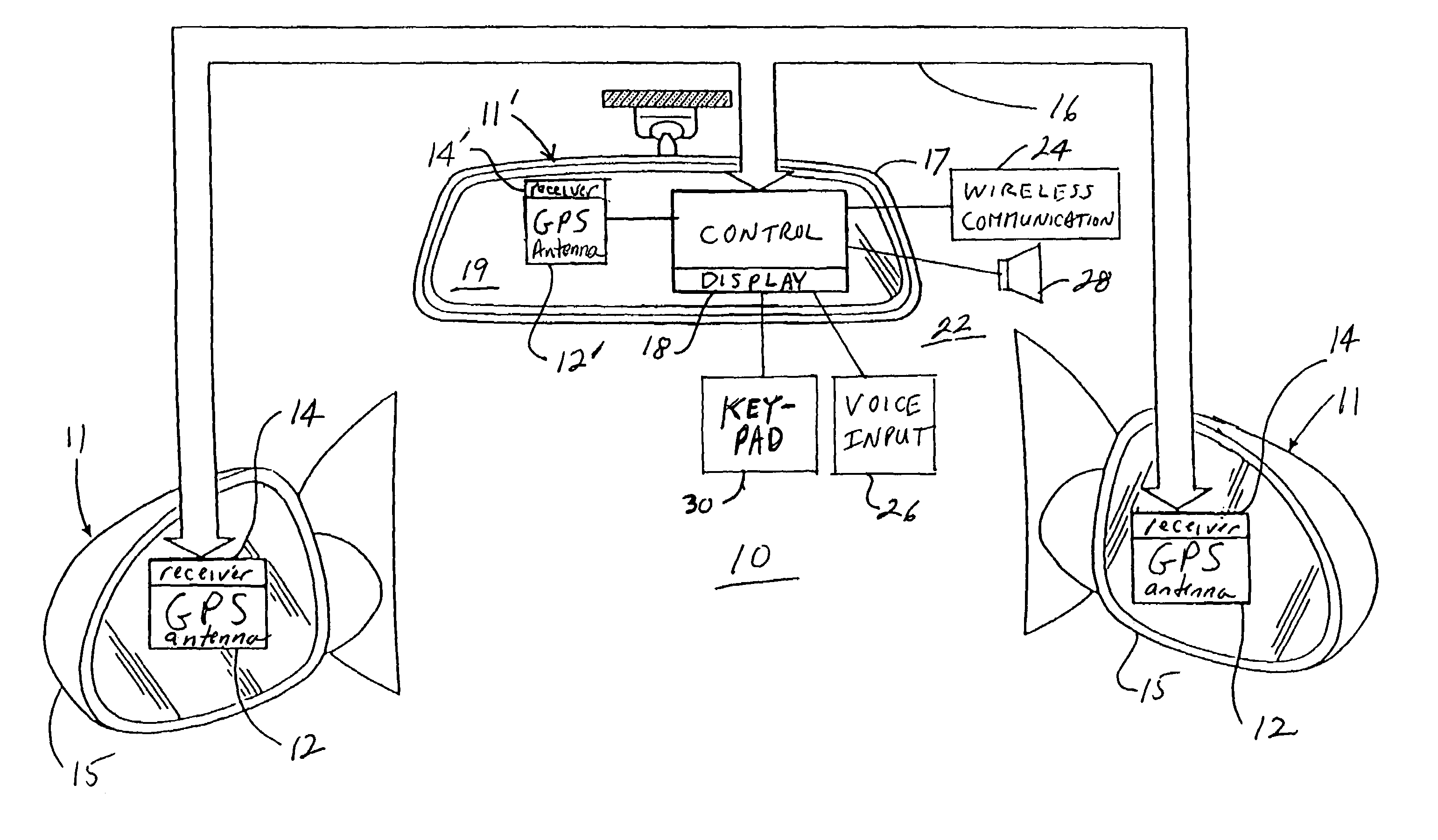 Navigation system for a vehicle