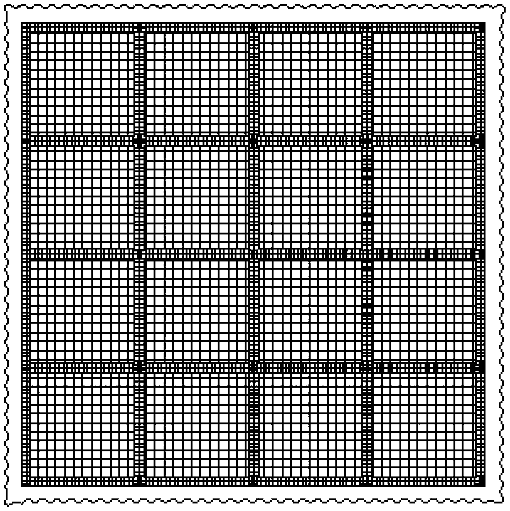 Stereoscopic scouring pad and a production method and applications thereof