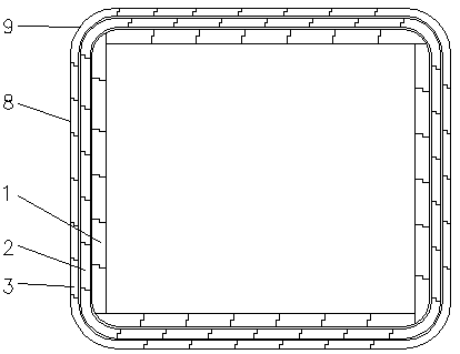 Square furnace liner prepared from fireproof material and used for 2,500 DEG C tungsten-molybdenum sintering furnace