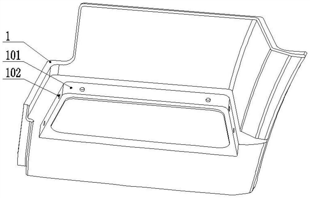 Movable pedal device of engineering truck