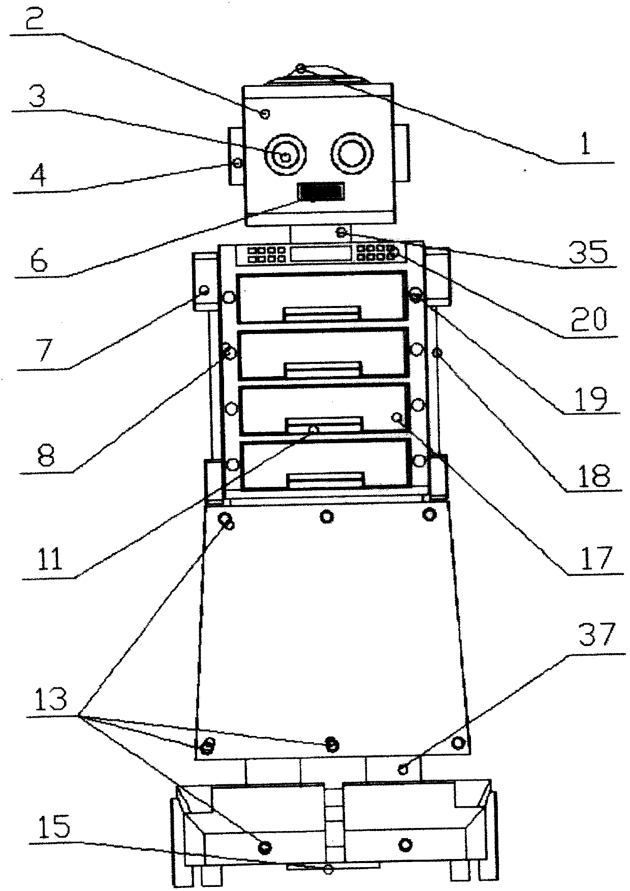 Multifunctional restaurant robot