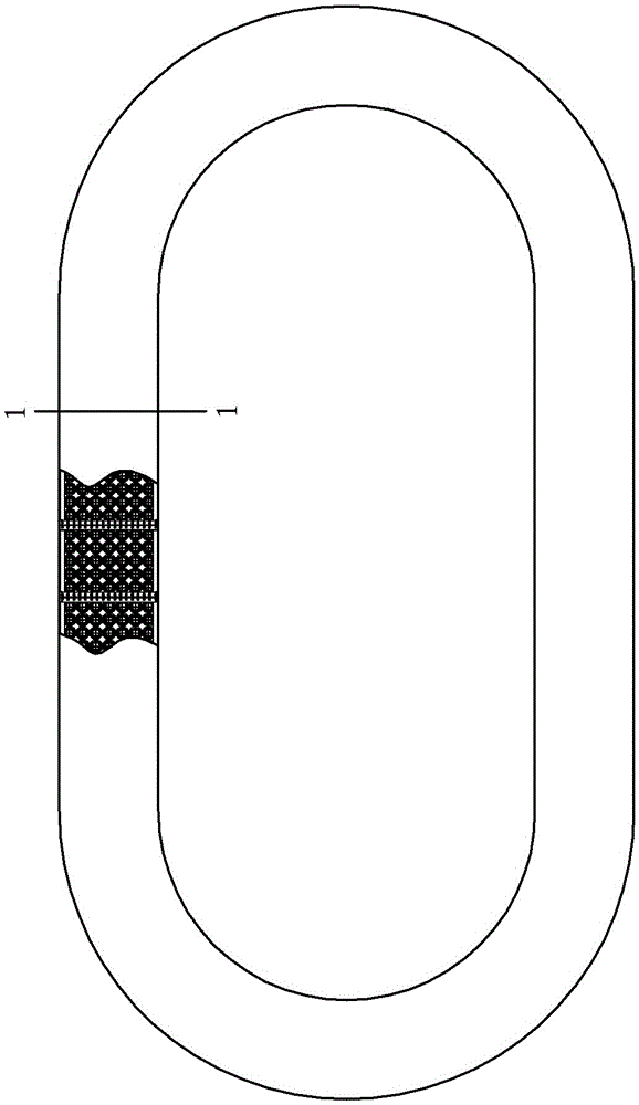 Steel frame prestressed waste tire runway