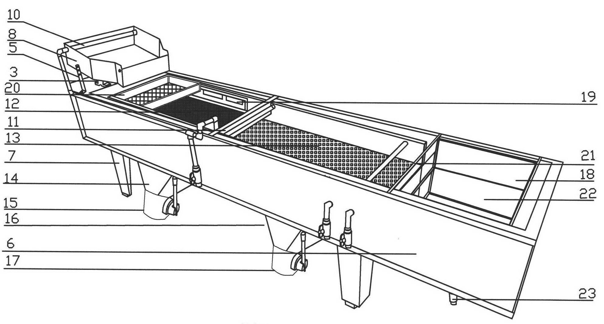 Scallop seed screening device