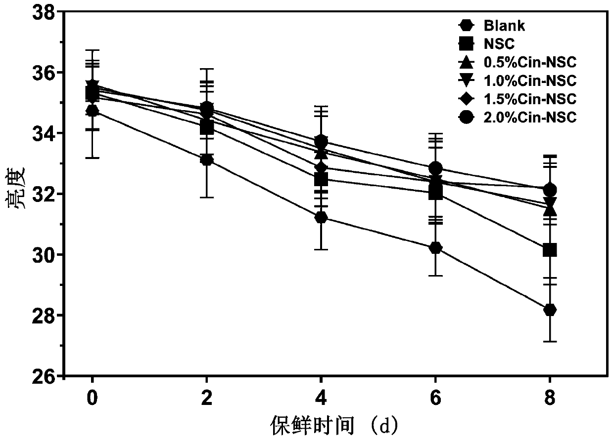 Preparation method of strawberry fresh-keeping chitosan-based bacteriostatic film