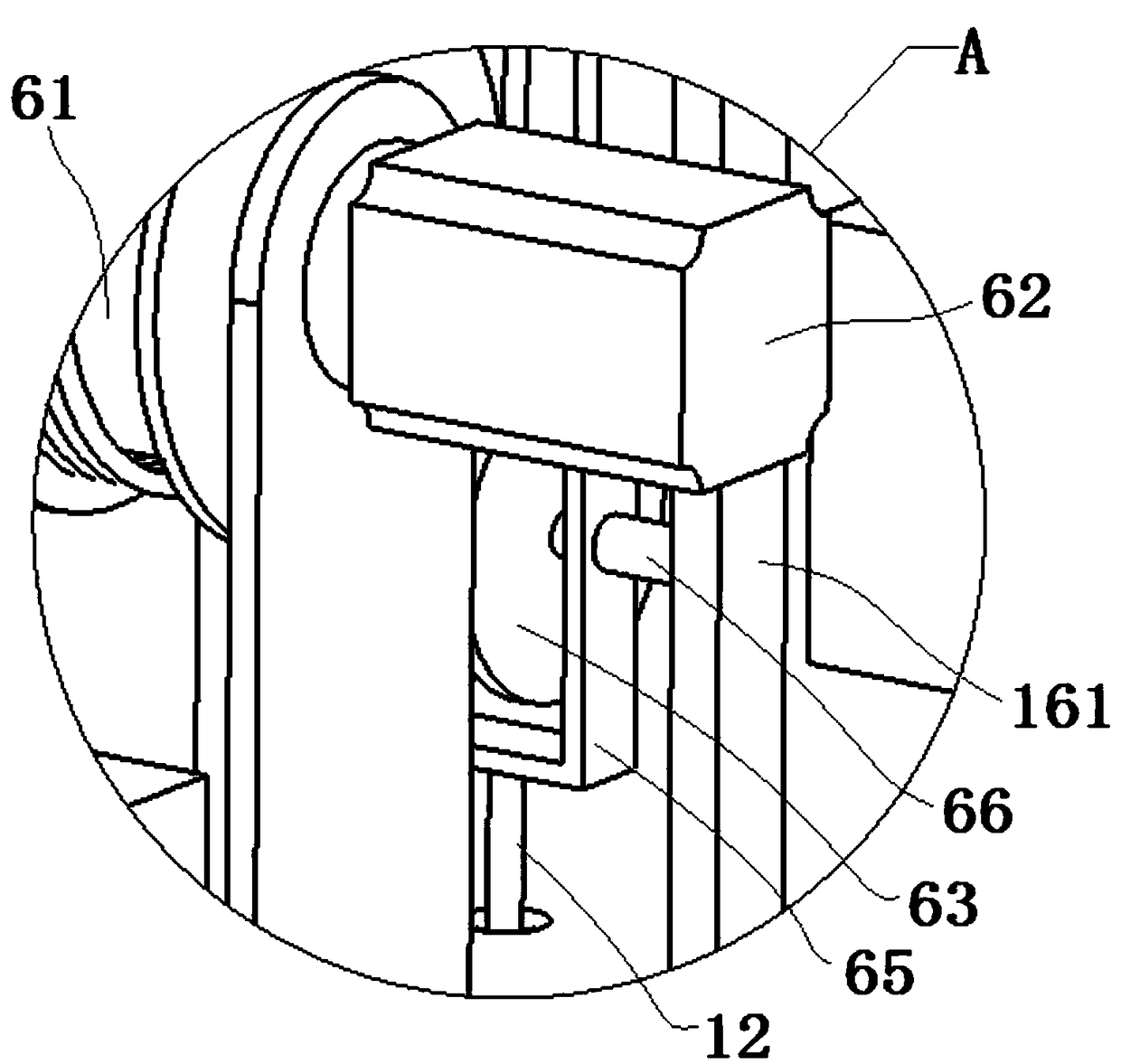 Suspended movable aeration device and working method thereof