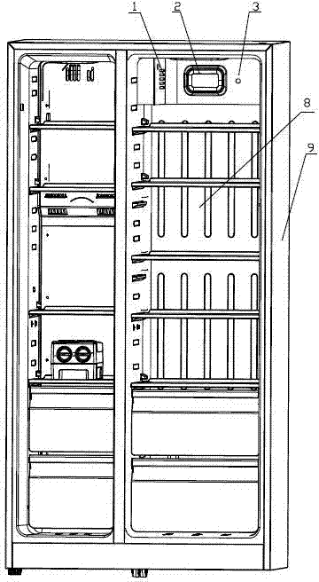 Ionic moisturizing fresh-keeping frostless air-cooled refrigerator