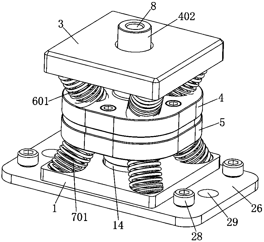 Adjustable double-layer metal rubber damping vibration absorber and working method thereof