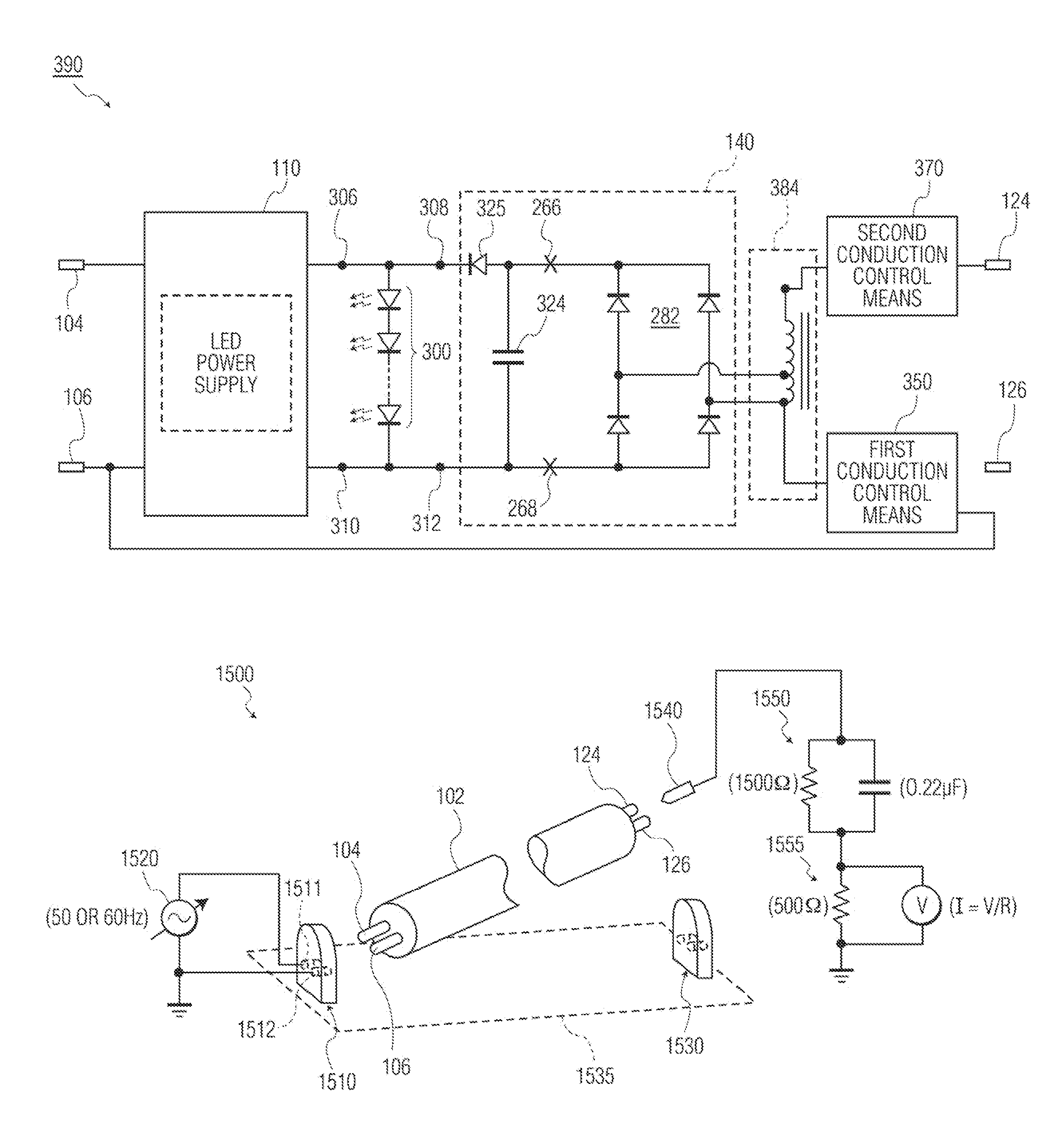 LED lamp with dual mode operation