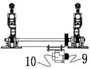 Horizontal type necking machine used for water heater color sheet shell