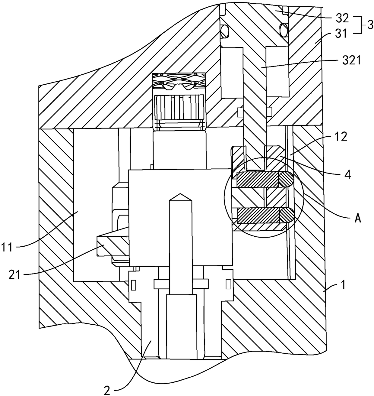 Swash plate bearing structure used for compressor