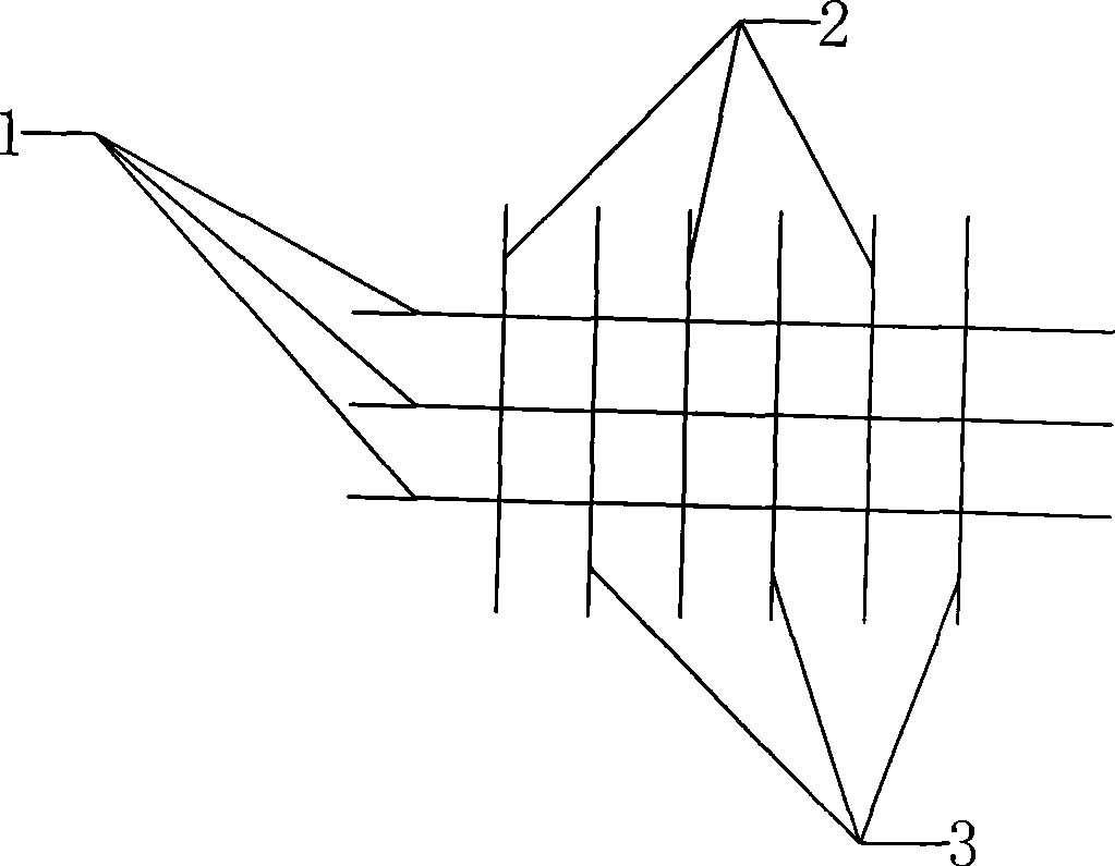 Polyester viscous cotton interweaving method